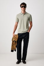 Поло чоловіче бавовняне Fred Perry колір зелений