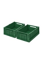 Дитячий Liewood Weston Storage Box M 2-pack колір зелений