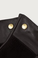 Рукавиці жіночі шкіряні Barbour колір коричневий