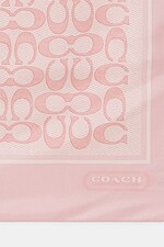 Платок женская шелковая Coach цвет розовый