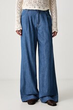 Джинси wide leg жіночі Hoss Intropia колір блакитний