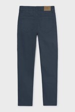 Штани regular дитячі бавовняні з еластаном Mayoral slim fit basic колір темно-синій