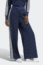 Штани wide leg жіночі adidas Originals Wide Leg Polka Dots колір темно-синій