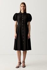 Розкльошена сукня DKNY колір чорний