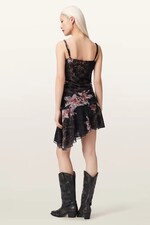 Асиметрична сукня AllSaints BEA колір чорний