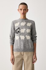 Светр жіночий з вовною Weekend Max Mara WKDNITRA колір сірий