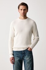 Светр чоловічий бавовняний rag & bone Danton колір бежевий