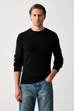 Светр чоловічий бавовняний rag & bone Danton колір чорний