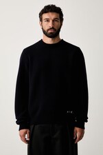 Светр чоловічий вовняний A.P.C. pull edmond колір темно-синій