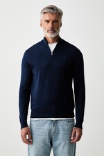 Светр чоловічий бавовняний Hackett London колір темно-синій