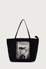 Сумка бавовняна Karl Lagerfeld Jeans колір чорний