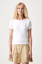 Футболка basic женская из модала Guess Jeans цвет белый