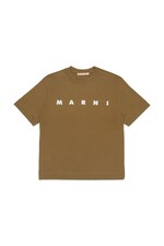 Футболка дитяча бавовняна Marni колір коричневий