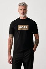 Футболка чоловіча бавовняна BOSS C-Taut колір чорний