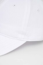 Бейсболка бавовняна Lacoste колір білий
