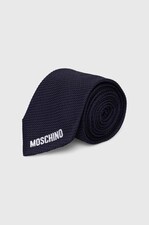Шелковая галстук Moschino цвет синий