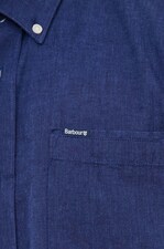 Рубашка из льна Barbour цвет синий