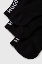 Шкарпетки HUGO 3-pack колір чорний