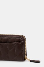 Шкіряний гаманець Coach колір фіолетовий