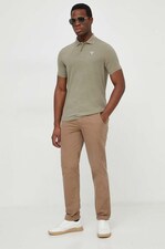 Поло чоловіче бавовняне Barbour ESSENTIALS колір зелений