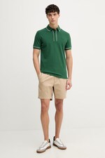 Поло мужское хлопковое с эластаном Lacoste цвет зеленый