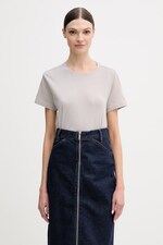 Футболка basic жіноча бавовняна Sisley колір сірий