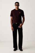 Футболка basic мужская хлопковая Lacoste цвет черный