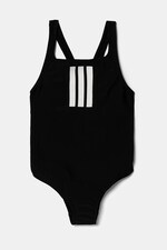 Суцільний дитячий купальник adidas Performance колір чорний