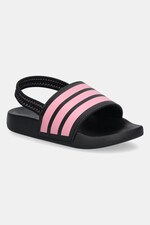 Дитячі шльопанці adidas ADILETTE ESTRAP колір чорний