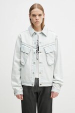 Джинсова куртка Marcelo Burlon Bleach Denim Cargo Jacket Light Blue No
