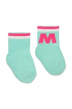 Детские носки Marni MZ35B SOCKS цвет бирюзовый