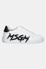 Шкіряні кросівки MSGM колір білий