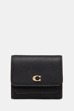 Гаманець жіночий шкіряний Coach колір чорний