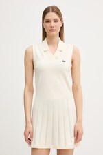 Сукня Lacoste колір бежевий