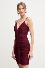 Сукня Herve Leger Andrea колір бордовий