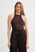Боді Twinset колір коричневий