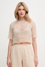 Футболка Max&Co. колір бежевий