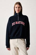 Кофта жіноча з бавовною P.E Nation колір темно-синій