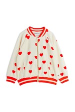 Дитяча кофта Mini Rodini Hearts колір білий