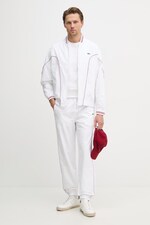 Куртка-бомбер чоловіча Lacoste колір білий