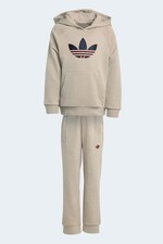 Дитячий спортивний костюм adidas Originals колір бежевий