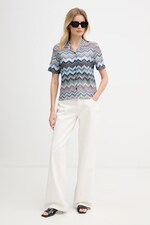 Рубашка женская вискозная Missoni цвет голубой