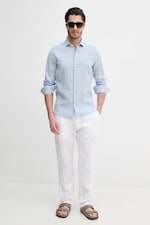 Рубашка из льна Hackett London