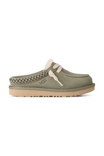 Капці дитячі замшеві UGG TASMAN MULE колір зелений