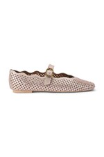 Балетки Kurt Geiger London Wavy Mayfair Ballet Flat колір бежевий
