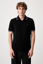 Поло чоловіче бавовняне Fred Perry колір чорний