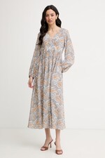 Літня сукня шовкова Weekend Max Mara MARTORA колір блакитний
