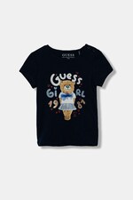 Дитяча футболка Guess колір синій