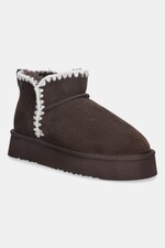 Замшевые сапоги Answear.LAB цвет коричневый