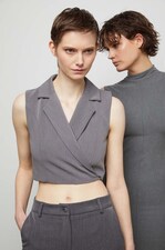 Безрукавка Answear.LAB колір сірий